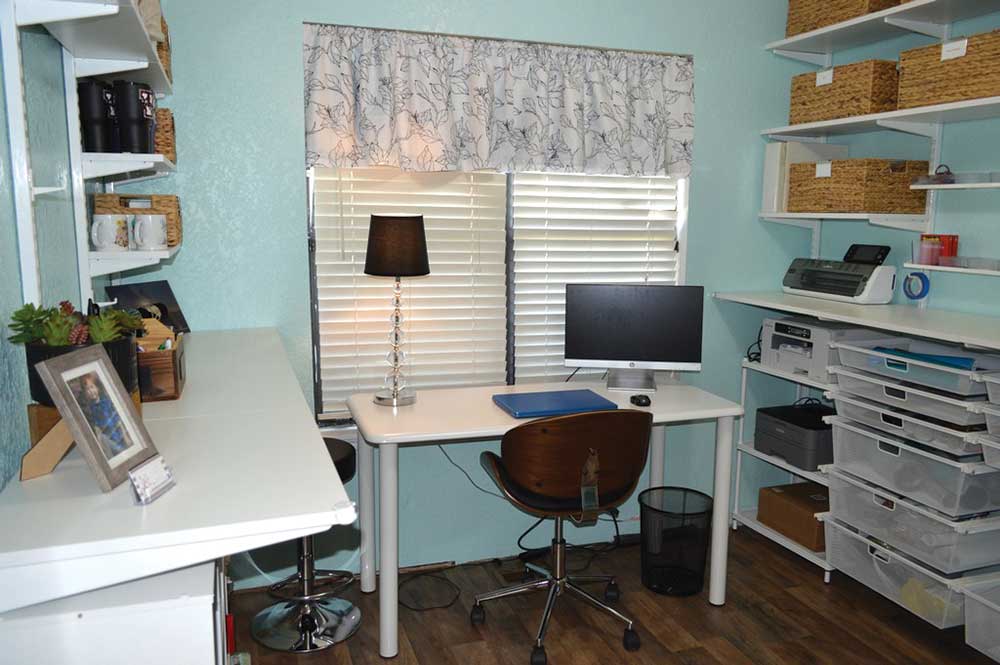 After makeover, clean and organized office space