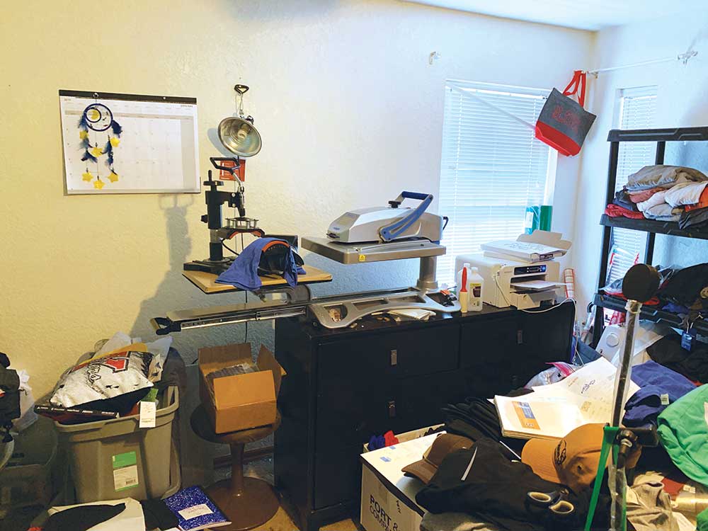 Before make over image, messy office