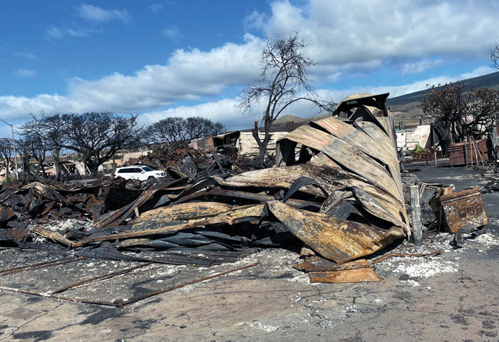 remains of fire