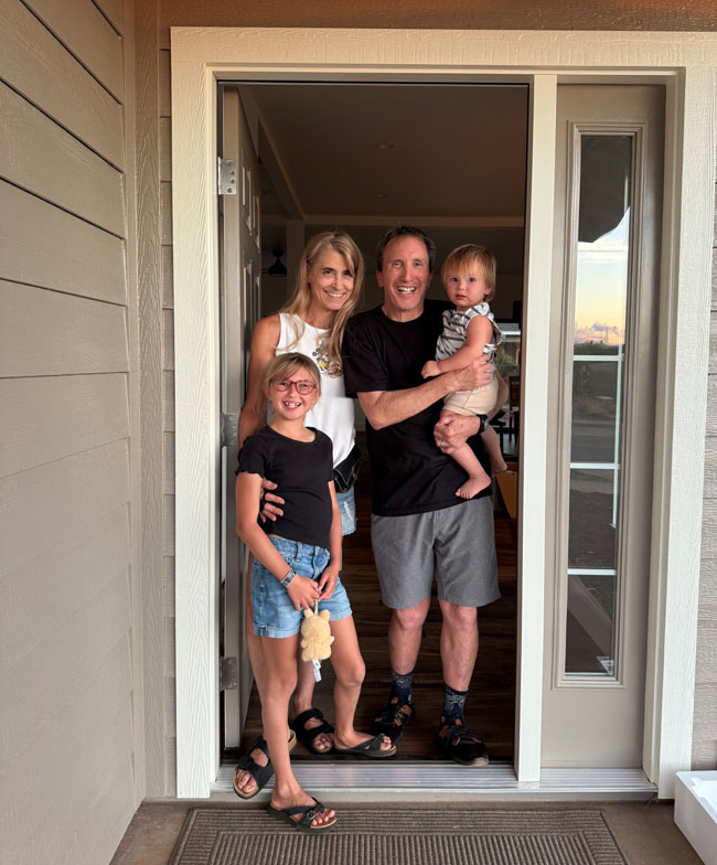Kim Ball and family