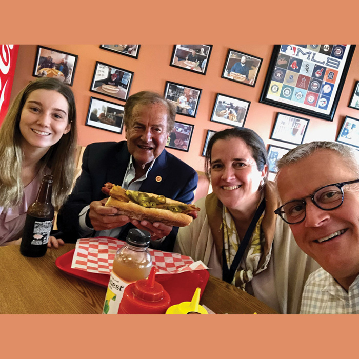 Tim Andrews with Norman, Stephanie and daughter