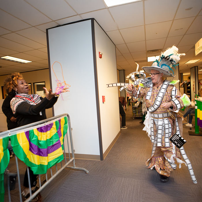 Tim Andrews dressed as Mummer